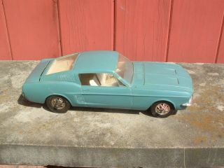 Wen Mac Amf 1967 Mustang 2,  2,  1:12,  Rare Gas Powered,  Aqua,  Ford Promo,  Tether Car