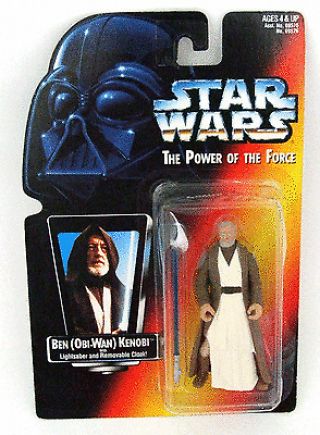 Star Wars Power Of The Force Kenner (1995) Ben Obi - Wan Kenobi Red Card Figure