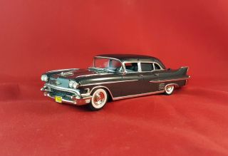 1958 Cadillac Fleetwood Limousine 1/43 Sunset Coach By Motor City White Metal