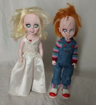 Living Dead Dolls.  Chucky And Tiffany.  Bride Of Chucky.  Good Guy Doll.