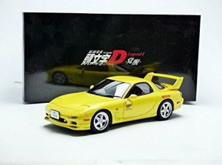 MAZDA EFINI RX - 7 FD3S ANIMATION FILM INITIAL D YELLOW 1/18 BY AUTOART 75966 2