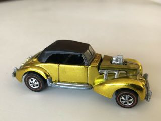 Hot Wheels Redline 1971 Classic Cord Gold ? Yellow ? Top
