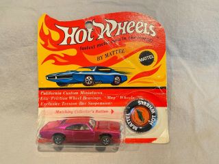 Hot Wheels Redlines 1969 Custom Dodge Charger Hot Pink MIP Never Opened 2
