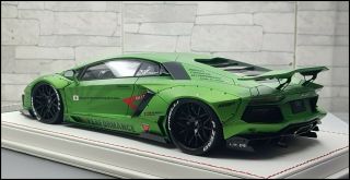 1/18 Davis Giovanni Lb Lamborghini Aventador Matt Green Zero Fighter 01/03 3