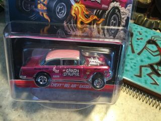 Hot Wheels Rlc 55 Chevy Gasser Candy Striper Low Number 1662 Has Pink Roof