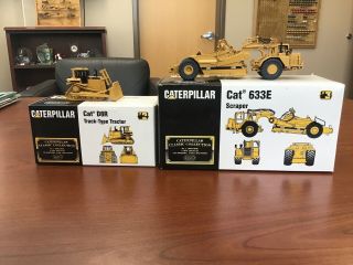 1/87 Ccm Brass Caterpillar 633e Scraper And D8r Dozer Tractor Ho Scale 1:87