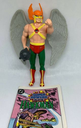 Vintage 1984 Kenner Powers Hawkman with Mace and Comic - 100 Complete 2