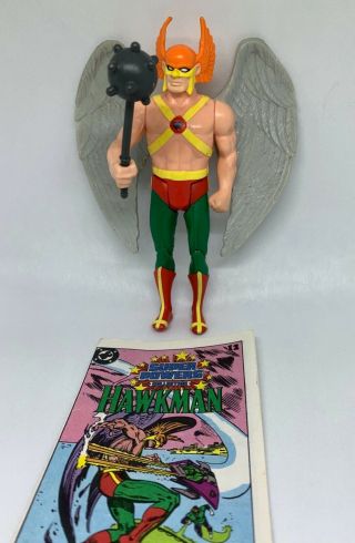 Vintage 1984 Kenner Powers Hawkman with Mace and Comic - 100 Complete 3