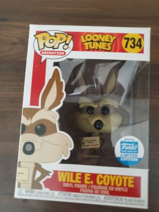 Funko Pop Looney Tunes Wile E.  Coyote 734 Funko Shop Exclusive