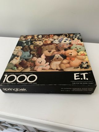 E.  T.  - Vintage Springbok 1000 Pc Puzzle Complete From 1982 Pzl5939
