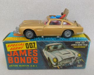Vintage 1965 Corgi 218 Aston Martin Db5 007 James Bond Goldfinger W Box