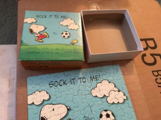 Vintage Hallmark Cards Springbok Snoopy Mini Jigsaw Puzzle Complete 7 