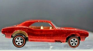 Custom Camaro 1967 Usa Red White Int.  Unrestored Hot Wheels Redline:
