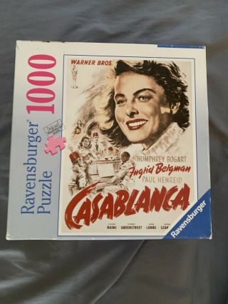 2006 Ravensburger Casa Blanca Bergman Bogart 1000 Pc Puzzle -