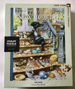 The Yorker Tag Dachshund Puppy Dog 1000 Piece Puzzle Peter De Seve