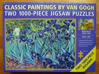 Van Gogh Puzzles 2 Two 1000 Piece Puzzles Bedroom In Arles & Irises 50 X 70 Cm