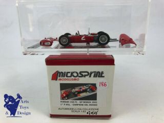 1/43 Tameo Microsprint Ferrari 156 F1 Gp Monza 1961 1st P.  Hill Factory Built