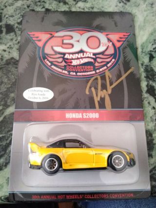 Hot Wheels 30th Annual Collectors Convention Honda S2000 Autographed 190/1500 2