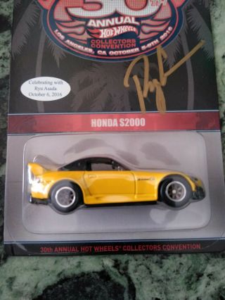 Hot Wheels 30th Annual Collectors Convention Honda S2000 Autographed 190/1500 3