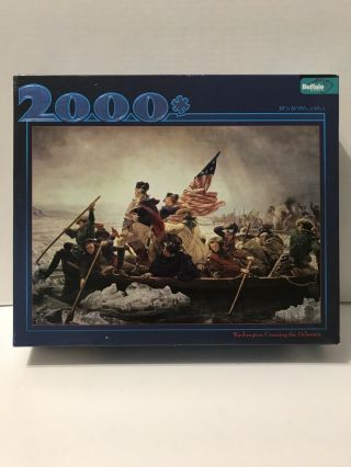 Buffalo Games Washington Crossing The Delaware 2000 Puzzle Complete With Poster