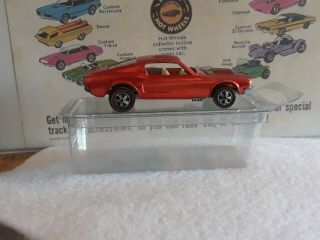 Redline Hot Wheels 1968 Custom Mustang Orange (us Rare) Version
