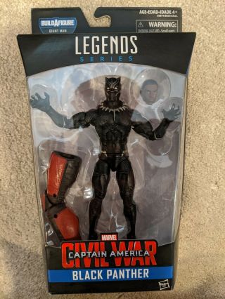 Marvel Legends Black Panther Figure Civil War Giant Man Baf Chadwick Boseman Mcu