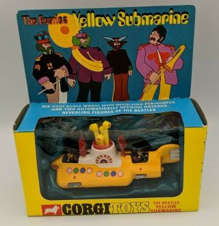 Corgi Toys 803 The Beatles Yellow Submarine 1968 Nib Rare