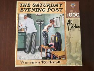 The Saturday Evening Post Norman Rockwell “at The Doctor” 1000 Piece Puzzle