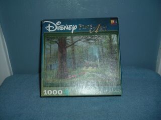 Disney Fine Art 1000 Pc Puzzle Snow White Off To Home We Go Complete W/ Poster