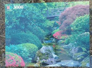 Mb Magnum Fully 3000 Piece Interlocking Jigsaw Puzzle Japanese Garden Oregon