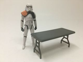 Custom Folding Table For 1:18 3.  75 Inch Figures Star Wars Gi Joe Diorama Part