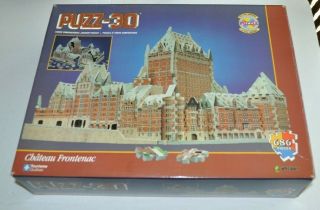 Chateau Frontenac Quebec,  Canada Puzz - 3d Puzzle Wrebbit.  (complete)