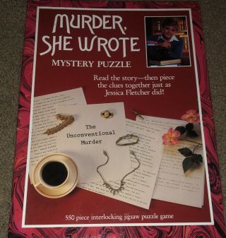 1984 Murder She Wrote An Unconventional Murder 550 Piece Jigsaw Puzzle