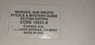 1984 MURDER SHE WROTE An Unconventional Murder 550 Piece Jigsaw Puzzle 3