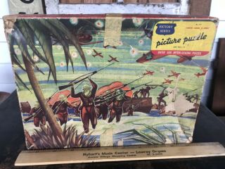 Vintage Ww2 Era " Victory Series " Puzzle Landing In Africa No 318