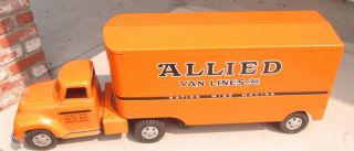 Awesome Vintage Tonka Metal Allied Van Lines Moving Truck