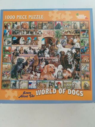 White Mountain Puzzles - The World Of Dogs - 1000 Piece Jigsaw Puzzle