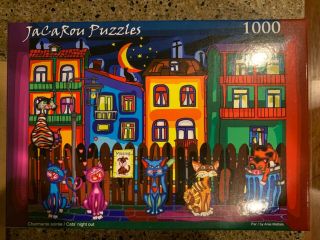 Cats Night Out 1000 Piece Jigsaw Puzzle By Jacarou -