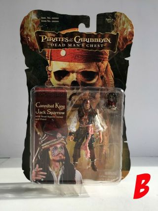 Pirates Of Caribbean Potc Cannibal King Jack Sparrow B 3.  75 " Figure Zizzle