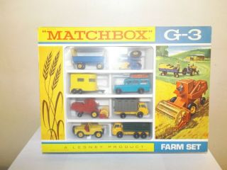 Matchbox Reg.  Wheel Gift Set No.  G - 3 - D Farm Set