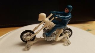 Vintage Hot Wheels Rrrumblers 1973 Boneshaker With Rider And Track Hong Kong
