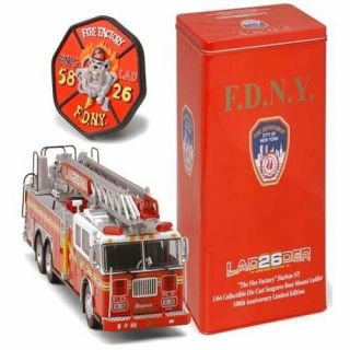 2 Code 3 Fdny Ladder 26 100th Anniversary Never Opened -