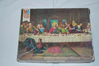 Vintage 1977 Milton Bradley The Last Supper Leondardo Da Vinci 100 Complete.