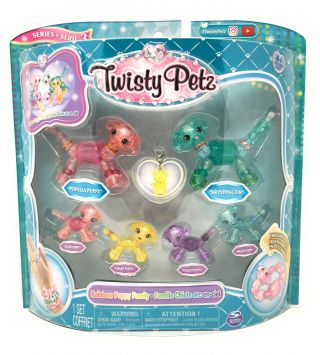 Twisty Petz,  Series 3,  Rainbow Puppy Family Pack Collectible Bracelet Set