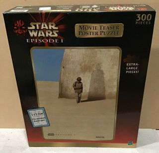 Star Wars Episode 1 Movie Teaser Poster Puzzle Hasbro Complete