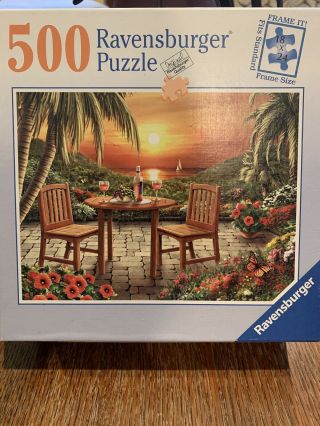 Ravensburger 500 Piece Puzzle Sunset 100 Complete