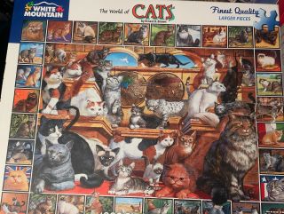 White Mountain Puzzles The World Of Cats 1000 Piece Jigsaw Puzzle
