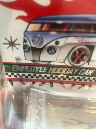 Hot Wheels Employee Holiday Car Limited Silver Drag Bus Rare 2