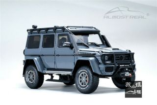 Almost Real Ar 1:18 1/18 Mercedes - Benz G - Class Brabus 550 4x4 Diecast Grey - Iron