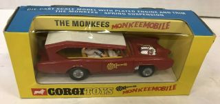 Vintage 1967 Corgi Toys 277 The Monkees Monkeemobile Die Cast Car